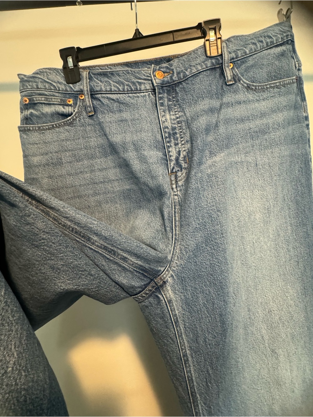 JCrew Classic High-Waist Wide-Leg Women's Jeans - Light Blue - Picture 4 of 10